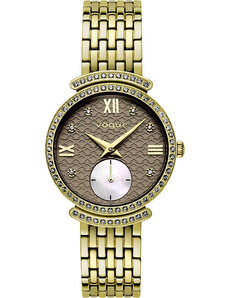 VOGUE Saint Tropez Crystals - 612742 Gold case with Stainless Steel Bracelet