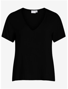 Μαύρο Γυναικείο Βασικό T-Shirt VILA Paya - Γυναικεία