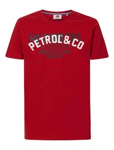 Petrol Industries Ανδρικό T-Shirt με Στάμπα Petrol ΤSR634-3061 Κόκκινο