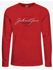 Ανδρική Μπλούζα Μακρυμάνικη Jack & Jones 12225554.3 Κόκκινη