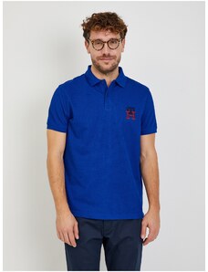 Σκούρο μπλε ανδρικό μπλουζάκι πόλο Tommy Hilfiger - Άνδρες
