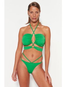 Trendyol Bikini Top - Πράσινο - Απλό