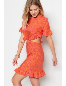 Trendyol Φόρεμα - Πορτοκαλί - Σούφρα και τα δύο