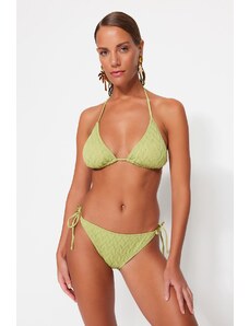 Trendyol Bikini Bottom - Πράσινο - Σαγρέ