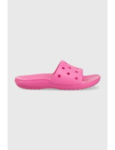 Παντόφλες Crocs Classic Slide Classic Slide χρώμα: ροζ 206121