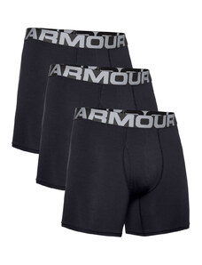 UNDER ARMOUR CHARGED COTTON 6IN 3PACK 1363617-001 Μαύρο