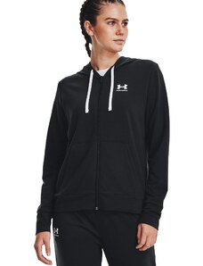 UNDER ARMOUR RIVAL TERRY FZ HOODIE 1369853-001 Μαύρο