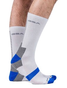 GSA BAMBOO MENS EXTRA CUSHIONED PERFORMANCE CREW 6PACK 8119115-WHITE/YEL-BLUE-GRN52 Λευκό