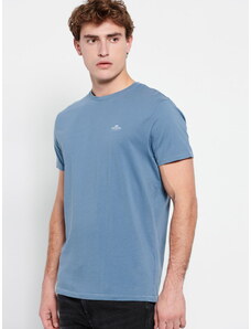 Ανδρικό T- Shirt με Λαιμόκοψη Funky Buddha FBM007-001-04 DUSTY BLUE