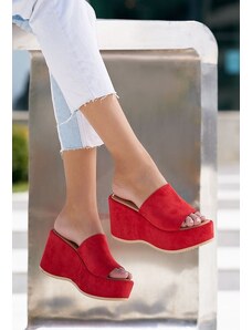 Zapatos Παντόφλες με πλατφόρμα Belona κοκκινο