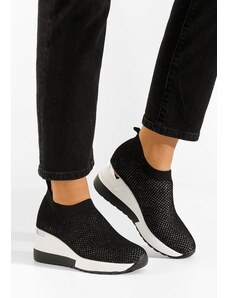 Zapatos Sneakers με πλατφόρμα μαύρα Zamora