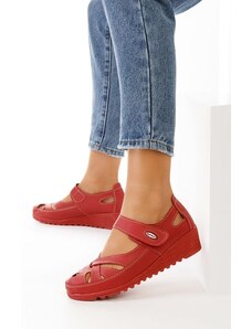 Zapatos Δερμάτινες μπαλαρίνες κοκκινο Simisa