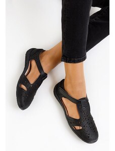 Zapatos Δερμάτινες μπαλαρίνες naturala Mihely μαύρα
