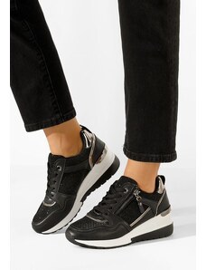 Zapatos Sneakers γυναικεια μαύρα Rafina V2