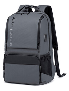 ARCTIC HUNTER τσάντα πλάτης B00532 με θήκη laptop 15.6", USB, 28L, γκρι