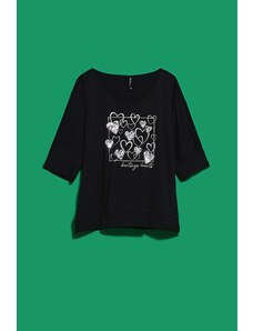 Γυναικείο T-shirt Moodo - μαύρο
