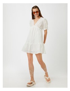 Koton Φόρεμα - Λευκό - Basic