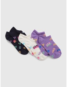 GAP Παιδικές Χαμηλές Κάλτσες, 3 Ζευγάρια - Κορίτσια