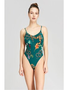 Wigglesteps Ολόσωμο Μαγιό - Etro Jungle Green Lady Swimwear