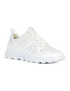 Geox D Spherica A Nappa White Γυναικεία Ανατομικά Sneakers Λευκά (D35NUA 08514 C1000)