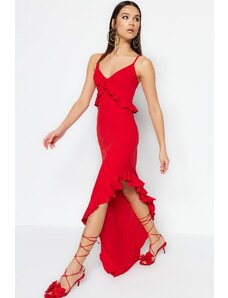 Trendyol Βραδινό &; Prom Φόρεμα - Κόκκινο - Shift