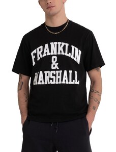 FRANKLIN MARSHALL PIECE DYED 24/1 JERSEY JM3011.000.1009P01-980 Μαύρο