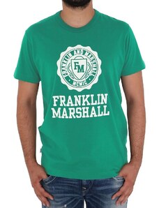 FRANKLIN MARSHALL PIECE DYED 24/1 JERSEY JM3014.000.1009P01-108 Πράσινο