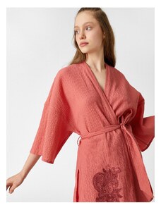 Koton Kimono &; Caftan - Ροζ - Oversize
