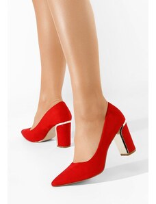 Zapatos Γόβες με χοντρό τακούνι Sireda κοκκινο