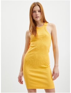 Κίτρινο Γυναικείο Φόρεμα Βασικό Φόρεμα Noisy May Maya - Γυναίκες