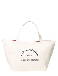 KARL LAGERFELD Τσαντα K/Rue St Guillaume Canvas Tote 201W3138 106-natural