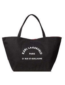 KARL LAGERFELD Τσαντα K/Rue St Guillaume Canvas Tote 201W3138 999-black