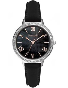 Ferendi Γυναικείο Ρολόι Ατσάλι Black Pearl 2601S-11