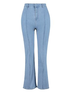 Trendyol Curve Plus Size Jeans - Μπλε - Φαρδύ πόδι