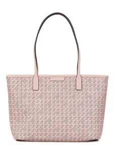 Shopping Γυναικεία Tory Burch Winter Peach Small Coated Canvas Tote