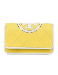 Shoulder Bags Γυναικεία Tory Burch Κίτρινο Fleming Soft Patent Chain Wallet