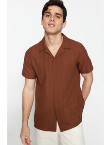 Trendyol Shirt - Braun - Κανονική εφαρμογή