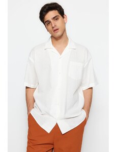 Trendyol Shirt - Λευκό - Oversize