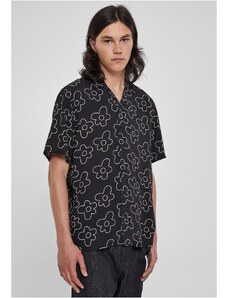 UC Men Viscose shirt AOP Resort blackflower