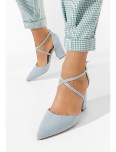 Zapatos Γόβες με χοντρό τακούνι Dimitra μπλε