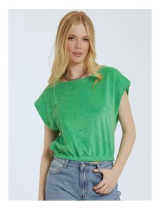 Celestino Crop πετσετέ μπλούζα πρασινο ανοιχτο για Γυναίκα