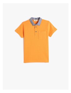 Koton Polo T-shirt - Πορτοκαλί - Κανονική εφαρμογή