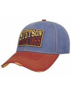 καπέλο baseball STETSON Vintage Distressed Peak 7721145_28 blue