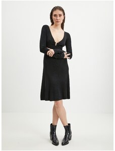 Μαύρο γυναικείο πουλόβερ φόρεμα Guess Olivia - Γυναικεία