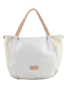 Τσάντα χειρός σε λευκό με μπέζ FRANCINEL 3RUR97 - 28092-39