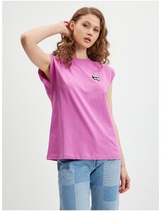 Ροζ Γυναικείο T-Shirt KARL LAGERFELD Ikonik - Γυναικεία