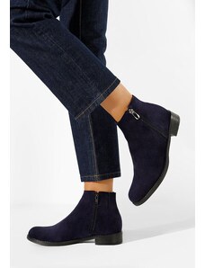 Zapatos Γυναικεία δερμάτινα μποτάκια μπλε Gracia