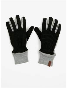 Γκρι-μαύρα ανδρικά γάντια Tom Tailor - Ανδρικά