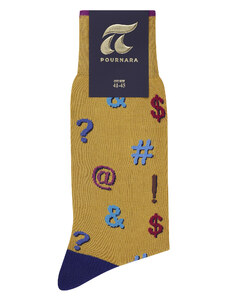 Pournara Ανδρικές Κάλτσες One Size Χωρίς Ραφές 3700-02 Κίτρινο