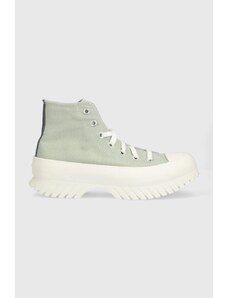 Πάνινα παπούτσια Converse Chuck Taylor All Star Lugged 2.0 HI χρώμα: πράσινο, A03809C